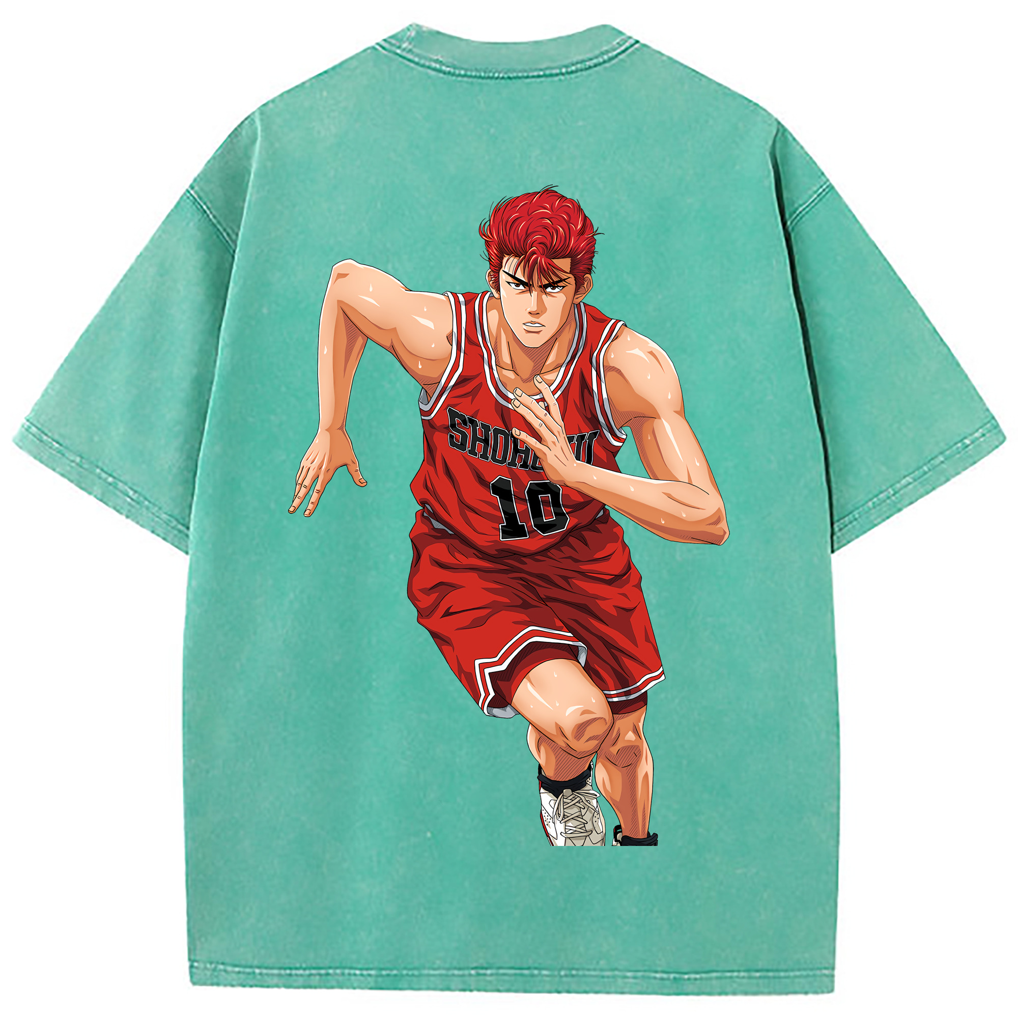 （画像用） SLAM DUNK／スラムダンク 綿100% ヴィンテージ風 半袖Tシャツ（背面プリント）